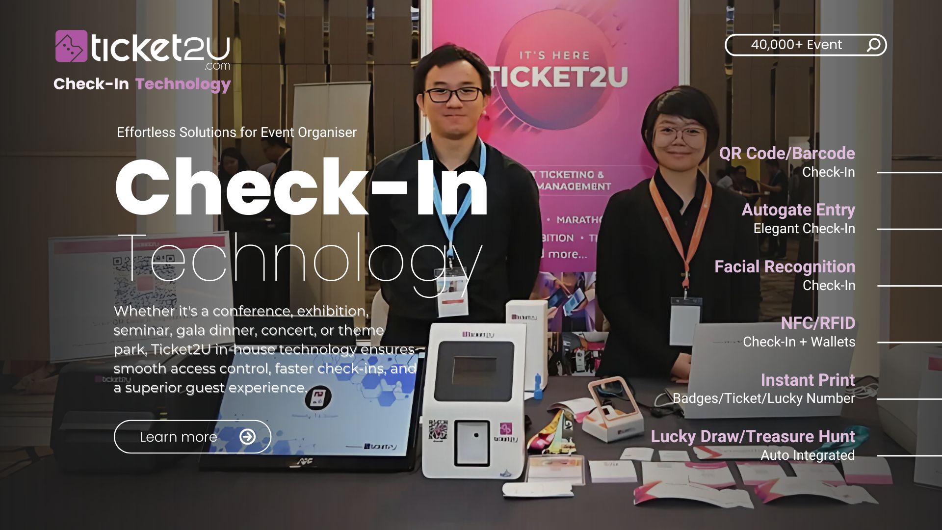 Ticket2U {{$t('Check-In Solutions')}}